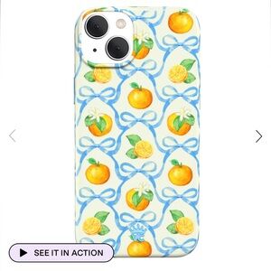NWT Velvet Caviar Orange Blossom Phone Case
